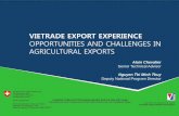 OPPORTUNITIES AND CHALLENGES IN AGRICULTURAL EXPORTS · Vietnam Agricultural Sector STRENGTHS: •favorable natural conditions but serious climate change threat •abundant labor
