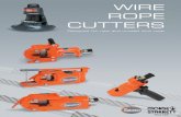 WIRE ROPE CUTTERS - Metro Hydraulic Jack Co. · WIRE ROPE CUTTERS Since 1928 Designed for new and unused wire rope. The original portable tools invented in 1928 by Morse-Starrett
