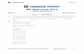 CAREER POINT - Engineering Entrance Exams · CAREER POINT CAREER POINT Ltd., CP Tower, IPIA, Road No.1, Kota (Raj.), Ph: 0744-5151200 2 [ CODE – E ] Q.2 A particle of mass m is