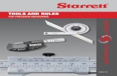 TOOLS AND RULES · starrett.com 5 History Span English = 9 inches Inch English = 1 inches Hand English = 4 inches Foot English = 12 inches It was Eli Whitney who first conceived …