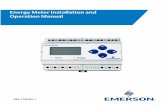 Energy Meter Manual Rev 1 - Emerson Electric · 3 km max. Metering Category: ... Exposure to VFD harmonics may cause permanent damage to this device. Figure 3-1 - DIN Rail Mounting