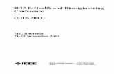 Iasi, Romania, 21 - Verbundzentrale des GBV2013E-HealthandBioengineering Conference (EHB2013) Iasi,Romania 21-23November2013 IEEE IEEECatalog Number: CFP1303P-POD ISBN: 978-1-4799-4001-1