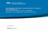 Australian Public Assessment Report for Iodixanole · Visipaque is currently indicated, in adult patients, for angiocardiography, visceral arteriography, cerebral arteriography, contrast-enhanced