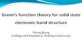 Green’s function theory for solid state electronic band ...ias.ust.hk/events/201512aws/doc/GF-lectures-v2.pdf · ωε ε η ωω ωε ε ω ψ ψ η π ψ −− ′′′ Φ −++