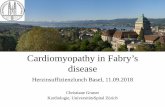 Cardiomyopathy in Fabry’s disease - Unispital Basel · Cardiomyopathy in Fabry’s disease Herzinsuffizienzlunch Basel, 11.09.2018 Christiane Gruner. Kardiologie, UniversitätsSpital