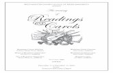 presents An evening Readings Carols · -1-WESTMINSTER CHOIR COLLEGE OF RIDER UNIVERSITY presents December 11 & December 12, 2009 8 p.m. Princeton University Chapel An evening of &