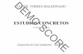 JAVIER TORRES MALDONADOJAVIER TORRES MALDONADO ESTUDIOS CONCRETOS for guitar and electronics EDIZIONI SUVINI ZERBONI - MILANO DEMO SCORE