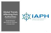 Emerging Trends Affecting Port Authorities€¦ · Affecting Port Authorities Patrick Verhoeven BPA Conference, Newcastle 11 October 2018 1. About IAPH •Founded in 1955 ... (IMO,