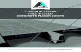 175mm & 225mm PRESTRESSED CONCRETE FLOOR JOISTS - …annandale.gg/.../Prestress-Concrete-Floor-Joists.pdf · OPC in accordance with BS 12:1989 Aggregates in accordance with BS 882: