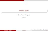 MATE 3031 - Recinto Universitario de Mayagüezacademic.uprm.edu/~pvasquez/mate3031/clases1718I/3.2.pdf · MATE 3031 The Product and Quotient Rules The Product Rule By analogy with