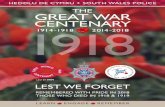 GREAT WAR CENTENARY 1918 - Microsoft · THE GREAT WAR CENTENARY † 1918 PC 80 Edwin Samuel Brown of the Cardiff City Police is killed in action during the Battle of the Canal du