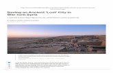 PART ONE - Avasa - NatGeo English.pdf · that sprang up in southern Mesopotamia in todafs Iraq. Saving an Ancient 'Lost' City in War-torn Syria A small band of Syrian Nillagers fight