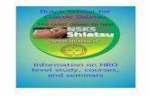 SHIATSU: TRADITIONAL MEDICINE PRINT Infoboekje ENG Booklet.pdf · SHIATSU: TRADITIONAL MEDICINE - origin and development of a Japanese therapy - From the earliest approach to treatments