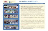 e-newsletter · e-newsletter SPORTS PROMOTION AWARD The school was awarded the prestigious CBSE Sports Promotion Award 2013-14 for its remarkable support and contribution in the field
