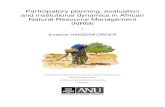 Participatory planning, evaluation and institutional ... · Participatory planning, evaluation and institutional dynamics in African Natural Resource Management (NRM) by ... Thomas