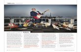 COLLECTOR’S SOUL...COLLECTOR’S SOUL Laurent Picciotto on the roof of his Paris home with his 1964 Candy Apple Red Fender Strat and a selection of guitars from his collection of