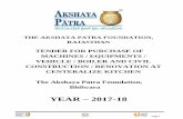 YEAR – 2017-18 - Akshaya Patra Foundation · The Akshaya Patra Foundation ( TAPF ), is a charitable Trust, engaged in the charitable activity of serving Mid Day Meal to Govt school