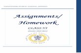 Assignments/ Homework 6 assignments.… · YADAVINDRA PUBLIC SCHOOL, MOHALI Assignments/ Homework CLASS-VI (Session 2020-2021)