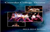 Crowder College Theatre · Lend Me a Tenor. April 24-26, 2014 7:30 nightly + 2 p.m. Saturday matinee. A Couple of Blaguards. June 19-21, 2014. 7:30 nightly + 2 p.m. Saturday matinee.
