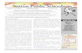 Sutton Public Schools Mission Statement 2014 Newsletter... · Sutton Public Schools Mission Statement Sutton Public Schools and You — Teaming up to Educate our Youth for Future