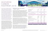 HEATHROW CARBON FOOTPRINT 2018 · in mapping our journey towards becoming a zero-carbon airport by 2050, we monitor our carbon footprint and report the results on an annual basis.