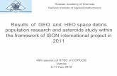Results of GEO and HEO space debris population research ... · Слайд 8-9 В 2011 г. мы добились устойчивой работы наших телескопов,