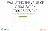 EVALUATING THE VALUE OF VISUALIZATION TOOLS & DESIGNS · RESEARCH METHODS - IDEAL •observing and/or interviewing the real end users •find out what current methods users use for