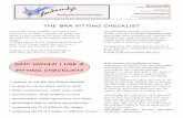 THE BRA FITTING CHECKLIST - Merckwaerdigh Home · pattern part. This wil help when you find or search for a lost part. Date : the date of the fitting session Test no : write down