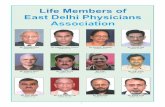 Life Members of East Delhi Physicians Association Life Members of East Delhi Physicians Association