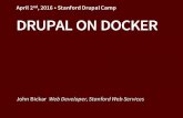 April 2nd, 2016 • Stanford Drupal Camp DRUPAL ON DOCKER · DOWNTIME (O outages) UPTIME 1 type: HTTP, host: adminguide.stanford.edu sec Oct 18th Oct 19th Ott 20th Oct 21st Oct 22nd