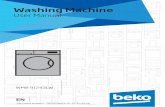 Washing Machine - Microsoft · Document Number= 2820524661/ 02-12-15.(15:19) Washing Machine User Manual WMB 91243LW EN. Please read this user manual first! ... u This product is