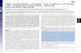 High stretchability, strength, and toughness of living ...zhao.mit.edu/wp-content/uploads/2019/08/120.pdf · rying out cell viability (live/dead) assays (Fig. 1A and SI Appendix,