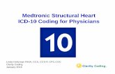 Medtronic Structural Heart ICD-10 Coding for Physicians · 2019-12-05 · ICD-10 went into effect October 1, 2015. ICD-10-CM for diagnosis codes and ICD-10-PCS for procedure codes