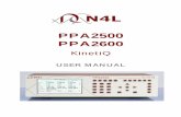 PPA2500 - - Newtons 4th · KinetiQ is a precision instrument that provides you with the tools to make a wide variety of measurements accurately, reliably, and efficiently - but good