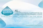 INTERNATIONAL CONFERENCE ON SMALL AND …swat5.web.auth.gr/wp-content/uploads/2018/08/swatprogramme2018_final.pdfGREYWATER TREATMENT USING IN SITU PURIFICATION METHOD (ABSORPTION TRENCH)
