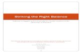 Striking the Right Balance - University of Waterloo · Striking the Right Balance | 10/31/2012 1. Introduction . A job offer from a university to a prospective faculty member is often