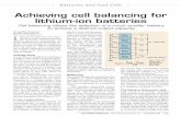 Achieving cell balancing for lithium-ion batteries · serial data telemetry. For smaller batteries, a circuit with reduced balancing current ca-pability and higher transfer ratio