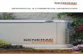 residential & commercial Generators...this expertise. Product lines include portable, residential, commercial and industrial applications. Today, Generac is the undisputed leader in