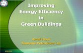 Improving Energy Efficiency in Green Buildings•Building energy consumption will grow with increasing construction activities •Government policies and programs on energy efficient