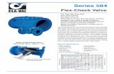 Series 584 E-Sheet - Cla-Val · Series 584 Flex-Check Valve The Cla-Val Seriesl 584 Flex-Check Valve has a full-flow area body with integral seat at 45° angle to reduce head loss.