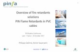 Click to edit Master title style Overview of fire retardants solutions ... · Click to edit Master title style and @pinfa_eu 1 Overview of fire retardants solutions. PIN Flame Retardants