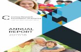 ANNUAL REPORT - Cornea Research Foundation of America€¦ · 4 Annual Report 2017/18 Annual Report 2017/18 5 ISN’T IT AMAZING? Without vision research conducted over the last 30