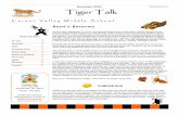 November 2015 Tiger Talk€¦ · Tiger Talk On Monday, September 15, 2015, the Nevada Department of Education (NDE) ... CV Swim Center, GE, our fabulous staff and of course our won-derful