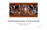 TOUGALOO COLLEGE · Tougaloo College does not discriminate on the basis of sex or handicap in the education and activities which it operates, pursuant to the requirements of Title