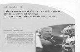 hper-server.its.txstate.edu · chapter 3 Interpersonal Communication and Conflict in the Coach-Athlete Relationship Nicole M. LaVoi, PhD Learning Objectives On completion of this