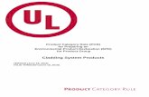Cladding System Products - UL · [ 9 ] Cladding System Products According to ISO 14025 and ISO 21930 FUNCTIONAL UNIT – quantified performance of a PRODUCT SYSTEM for a building