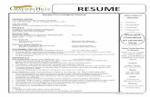 RESUME - Crafton Hills College · Sample Chronological Resume IWANNA WORK 11711 Sand Canyon Rd. Yucaipa, CA 92399 Cell: 909-389-3366 Email: iwork@student.sbccd.edu OBJECTIVE Seeking