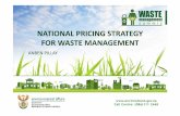 NATIONAL PRICING STRATEGY FOR WASTE MANAGEMENTsawic.environment.gov.za/documents/3934.pdf · waste management charges outweigh the costs of implementation. • Implementing waste