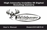 High Intensity Invisible IR Digital Scouting Camera · User’s Manual Model # M16B19-8 High Intensity Invisible IR Digital Scouting Camera. Includes page 1 Adjustable Strap User