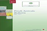 Fresh Arrivals Bulletin - State Bank of Pakistan · 2017-06-12 · Fresh Arrivals Bulletin May, 2017 Fresh Arrivals Bulletin May, 2017 2017 Arshad Mahmood Readers Services Unit –